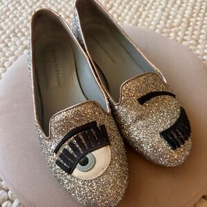 Chiara Ferragni Glitter Loafers 37